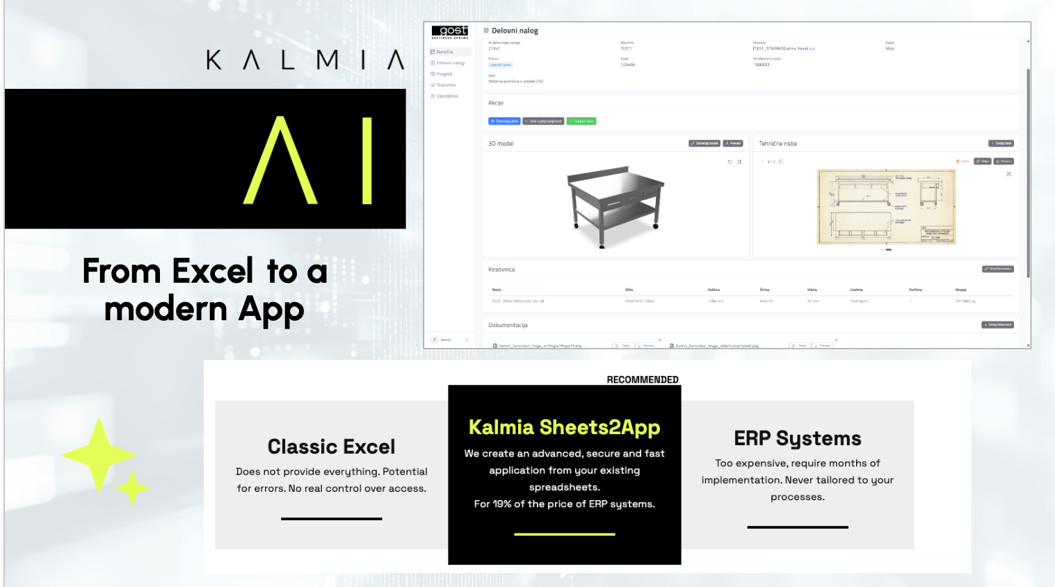 From Excel Spreadsheets to a Powerful App: Pain-Free Digitalization Without High Costs
