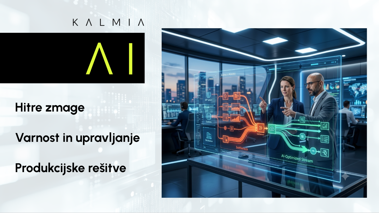 Implementacija AI v velikih podjetjih: Od hitrih zmag do varne in avtomatizirane produkcije