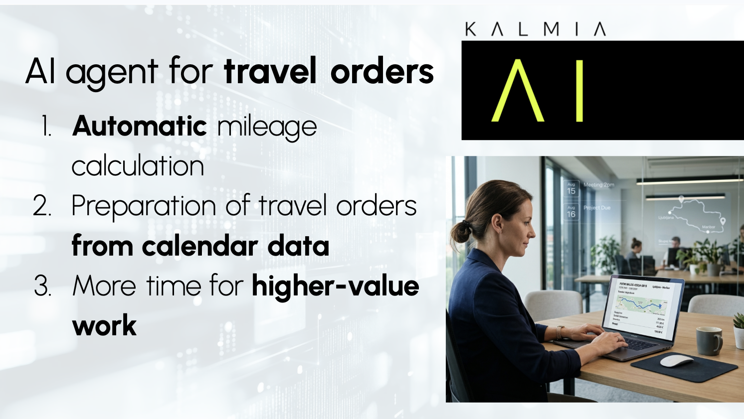 AI agent for travel orders: the end of manual entry and forgotten mileage