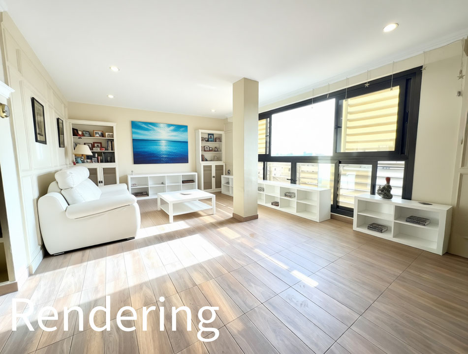 Apartamento de 216 m² con 5 dormitorios, 3 baños, 2 terrazas, parking cubierto y terraza comunitaria en la azotea, Palma Centro.