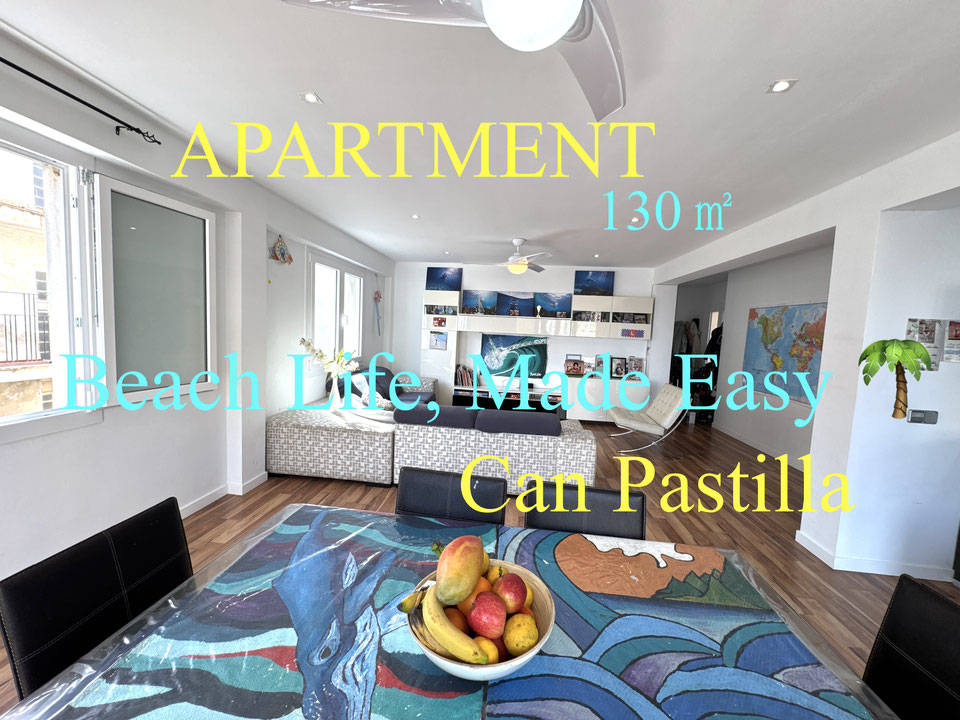 Vivienda luminosa de 130 m² a 100m de la playa — 3 dormitorios, 2 baños y terraza privada en Can Pastilla, Mallorca