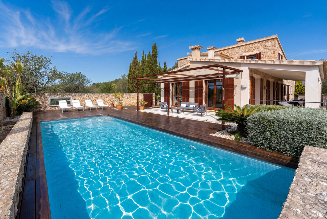 Exclusiva finca rústica con vivienda de diseño, piscina y más de 15.000 m² de terreno en Sant Llorenç des Cardassar