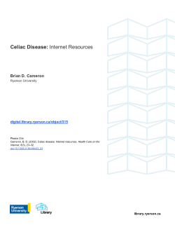 Celiac Disease: Internet Resources