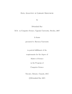 Data Analytics of Library Resources