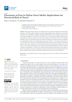Discourses of Fear in Online News Media: Implications for Perceived Risk of Travel