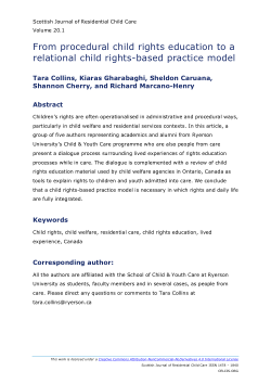 From procedural child rights education to a relational child rights-based practice model