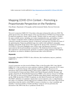 Mapping COVID-19 in Context: Promoting a Proportionate Perspective on the Pandemic