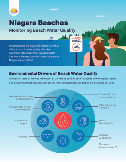 The Environmental Drivers of Beach Water Quality in Niagara