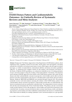 DASH Dietary Pattern and Cardiometabolic Outcomes: An Umbrella Review of Systematic Reviews and Meta-Analyses