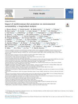 Impact of mediterranean diet promotion on environmental sustainability: a longitudinal analysis