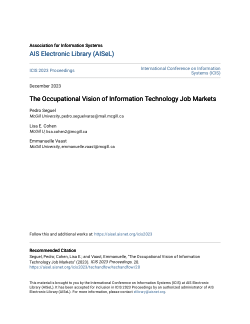 The Occupational Vision of Information Technology Job Markets