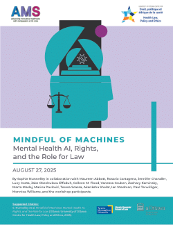 Mindful of Machines: Mental Health AI, Rights, and the Role for Law