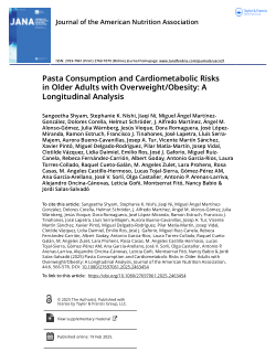 Pasta Consumption and Cardiometabolic Risks in Older Adults with Overweight/Obesity: A Longitudinal Analysis