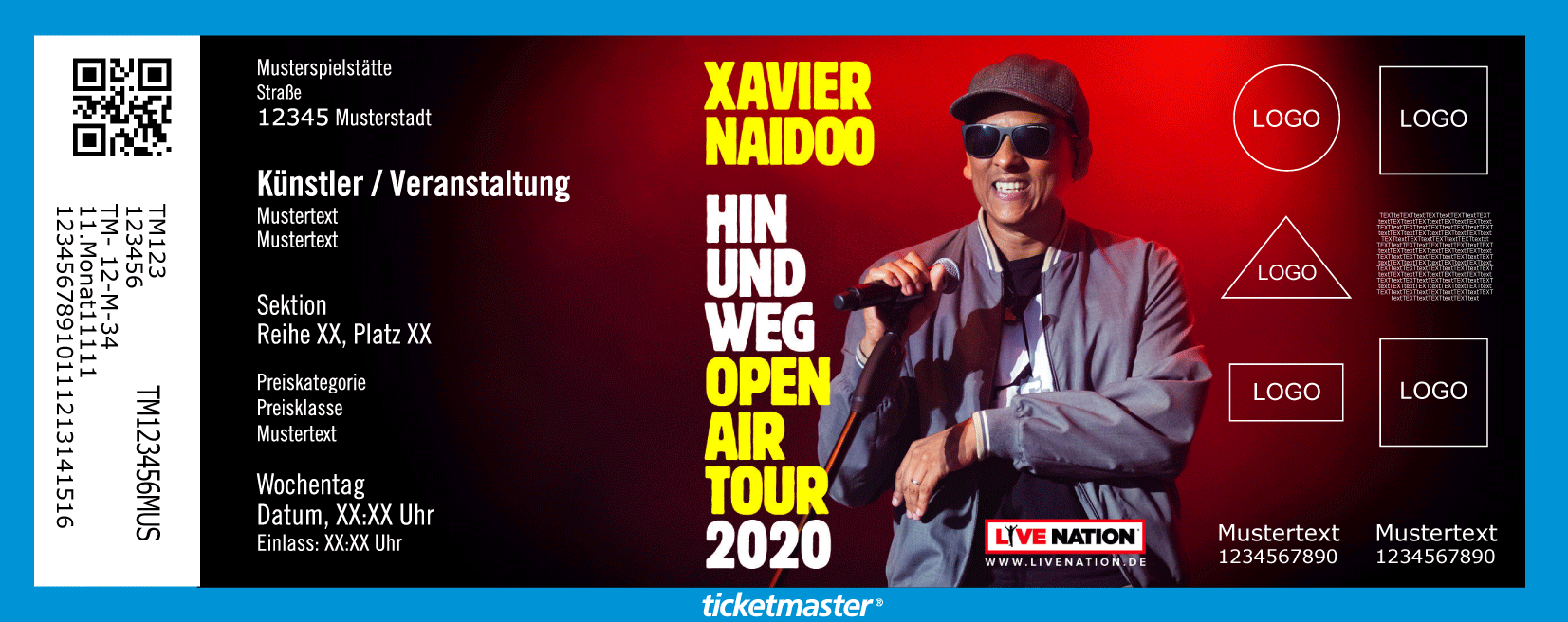 Xavier Naidoo Tickets Ulm 25 07 2020