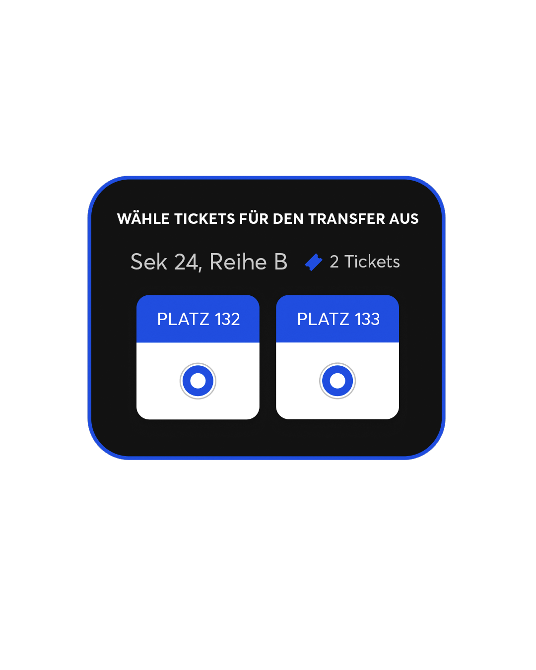 Thumbnail image of Ticketmaster App's ticket transfer screen