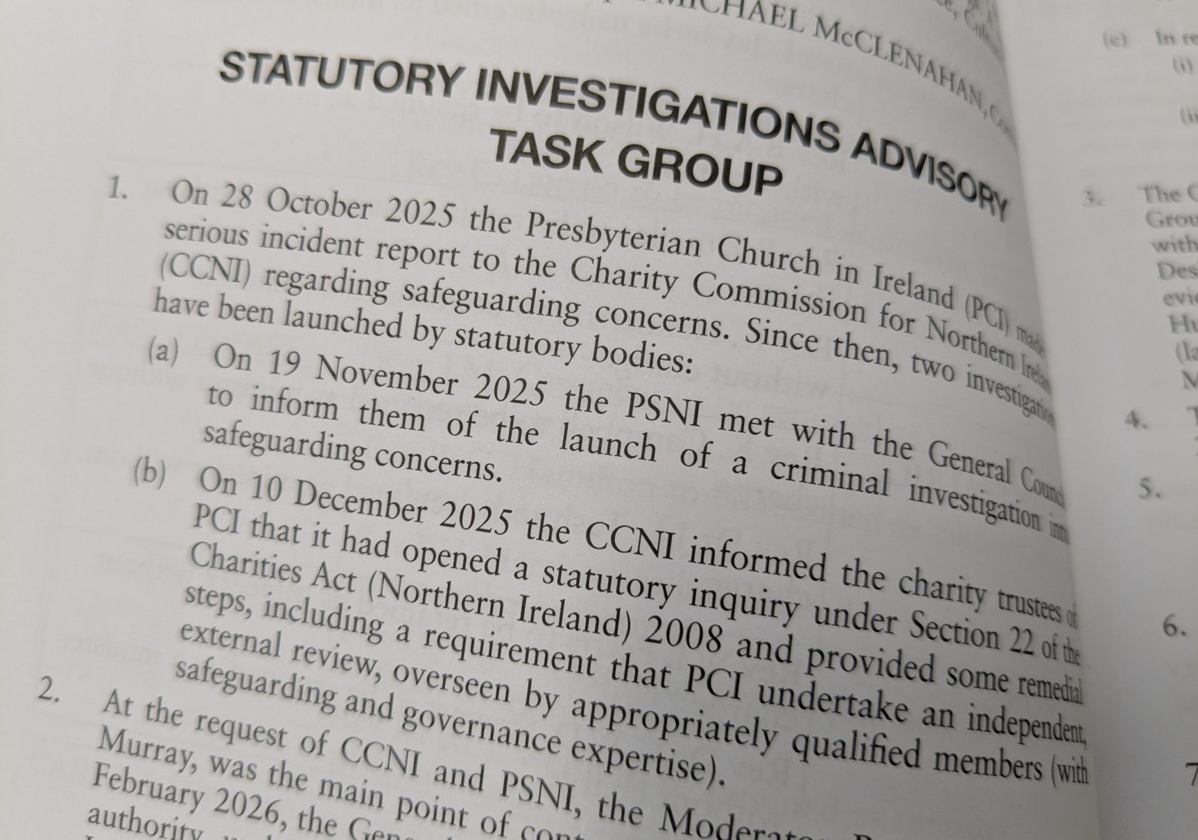 Investigations TG page