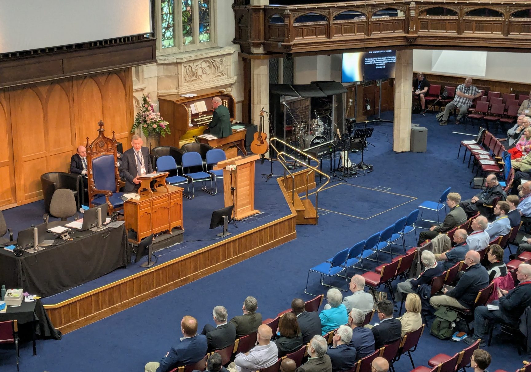 Moderator Rt Rev Dr Richard Murray addressing the opening of the General Assembly