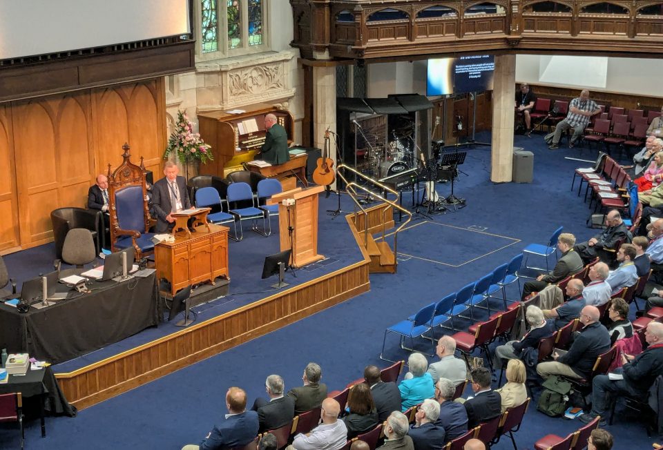 Moderator Rt Rev Dr Richard Murray addressing the opening of the General Assembly