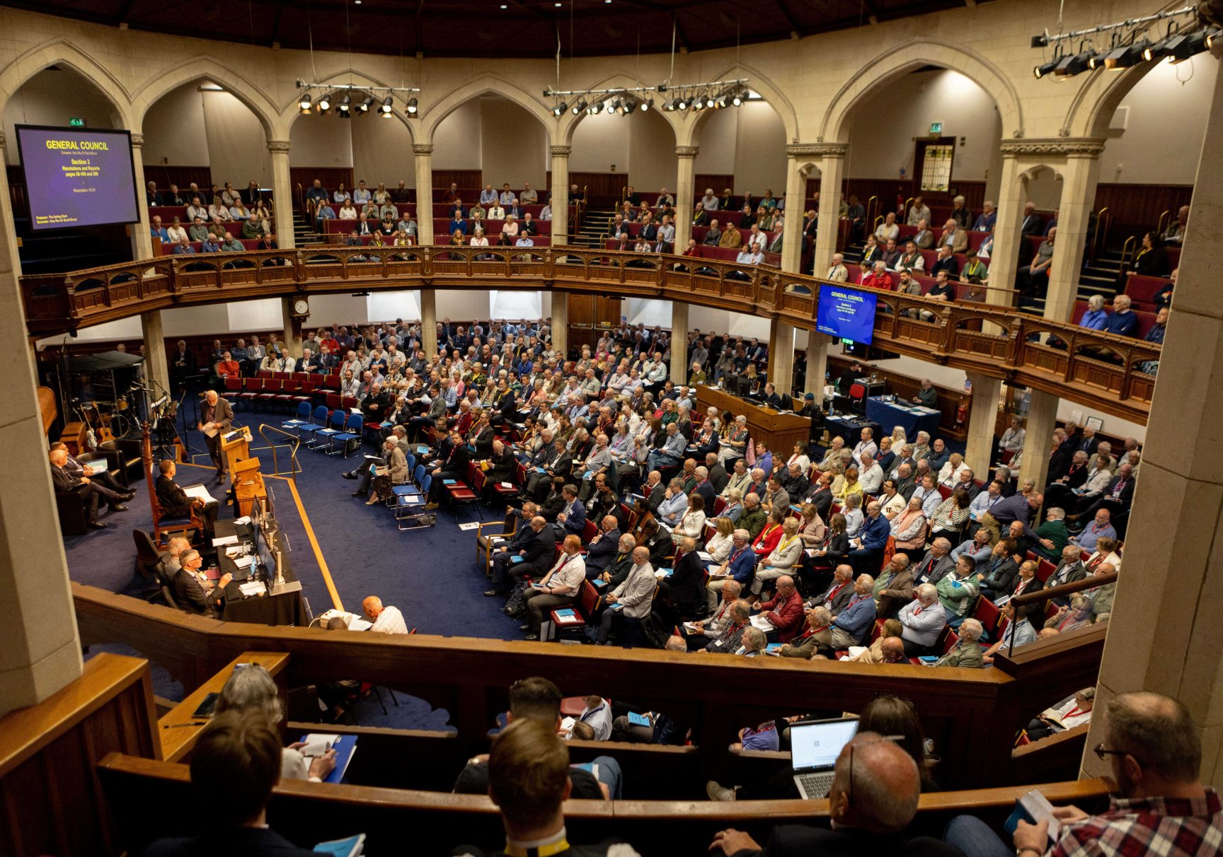 A General Assembly of the Presbyterian Church in Ireland in session