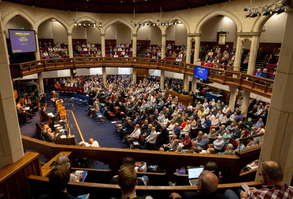 A General Assembly of the Presbyterian Church in Ireland in session