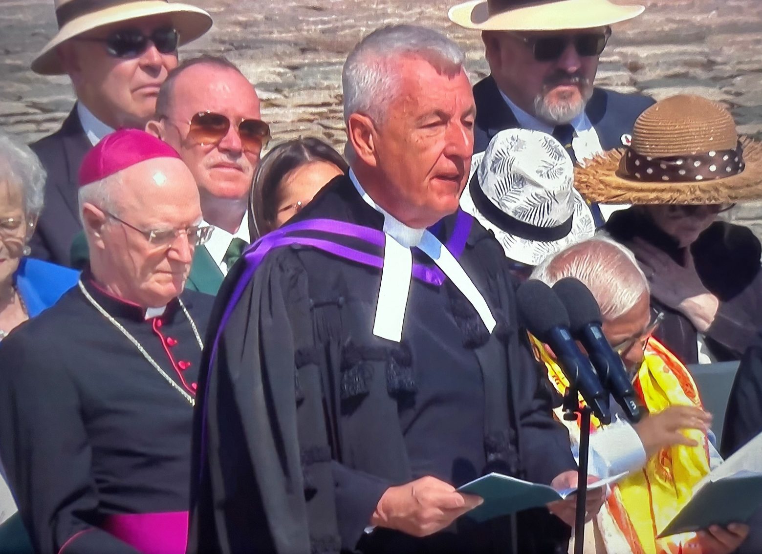 National Day of Commemoration 2026 Dr Mc Mullen praying RTE