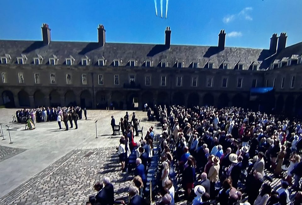 National Day of Commemoration 2026 view of the conclusion of the Commemoration and flypast RTE