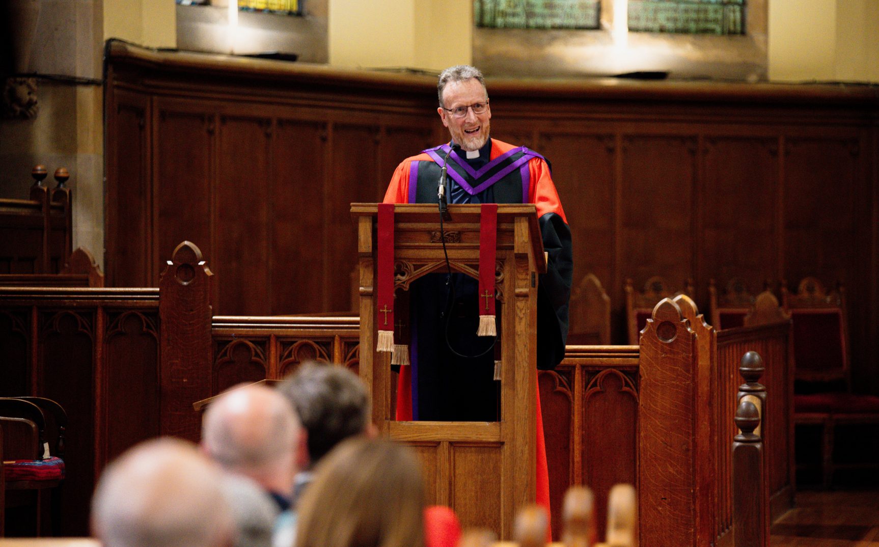 Graduation 2 Rev Dr Richard Kerr speaking at the Graduation service 20260522