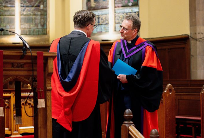 Graduation 1a Rev Dr Richard Kerr right Rev Professor Michael Mc Clenahan 20260522