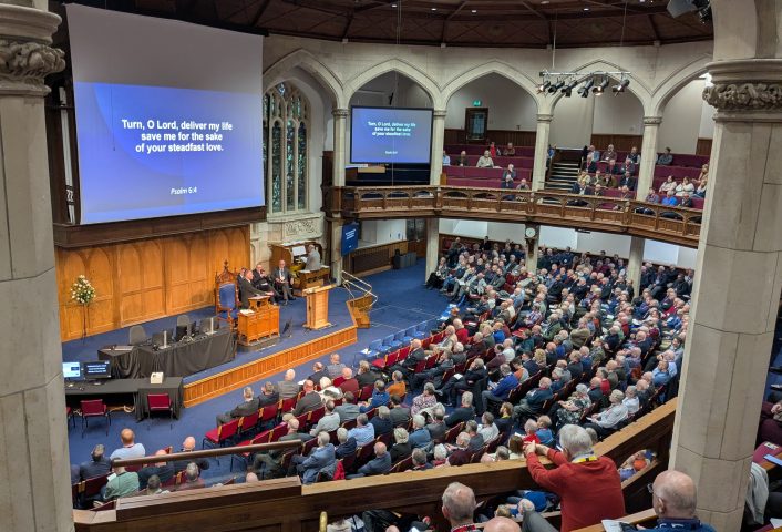 PC Is Moderator Rt Rev Dr Richard Murray 1 addressing the Special General Assembly