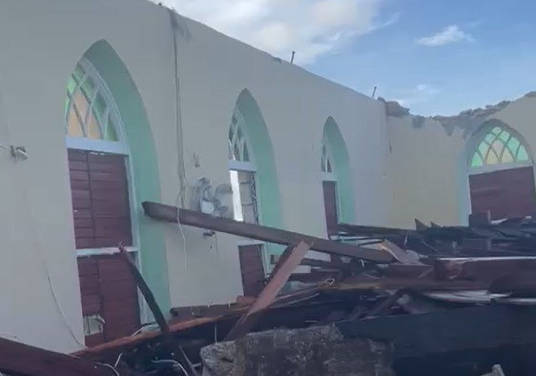 Inside Mount Sermon Church Jamaica