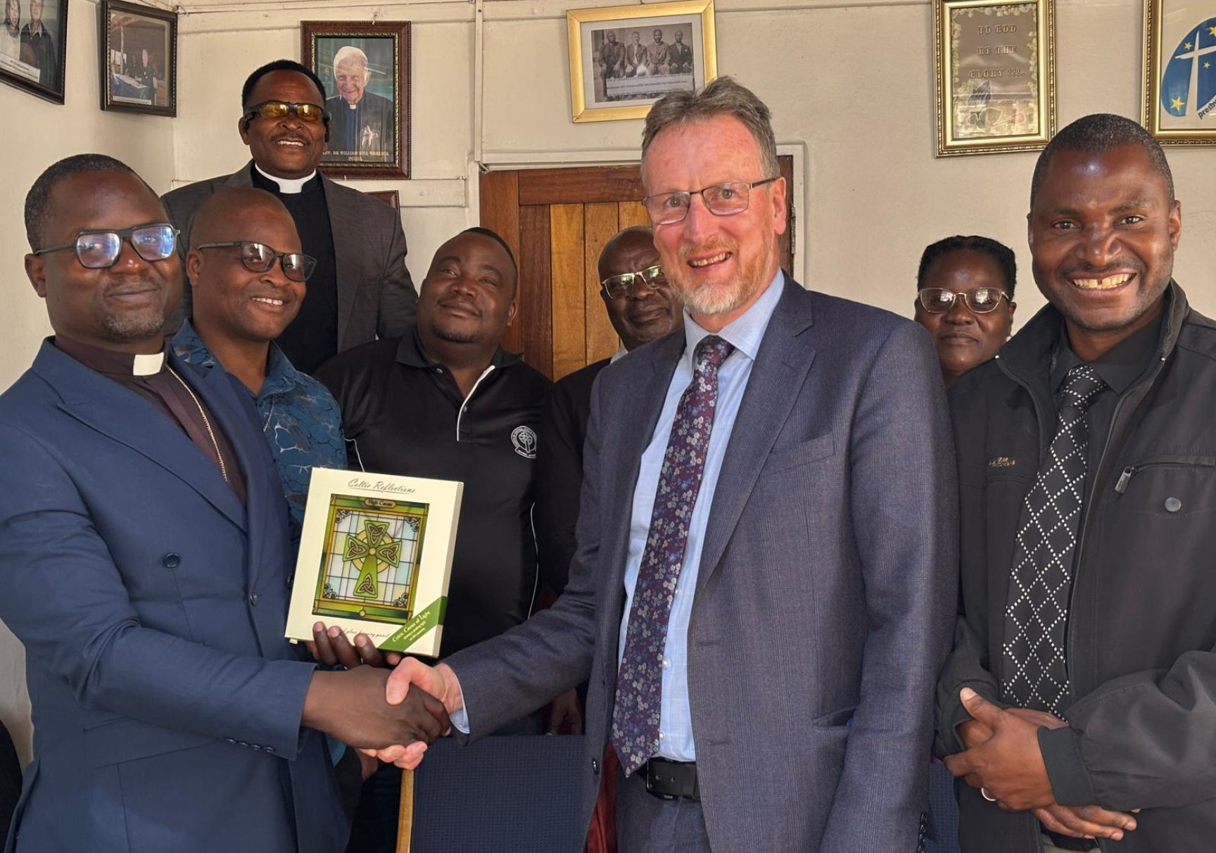Zim 6 PCI Moderator with senior official of the CCA Ps Synod of Harare