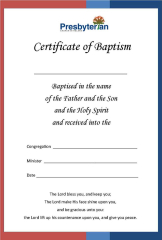 Baptism Certificate