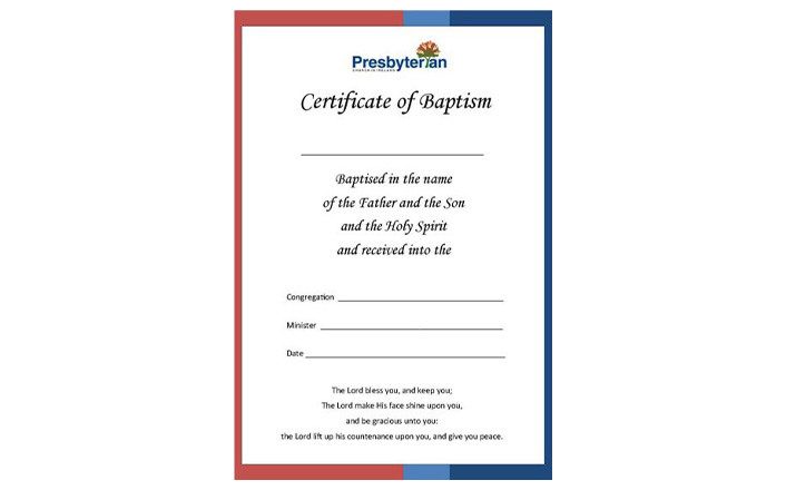 Baptism cert 4 col