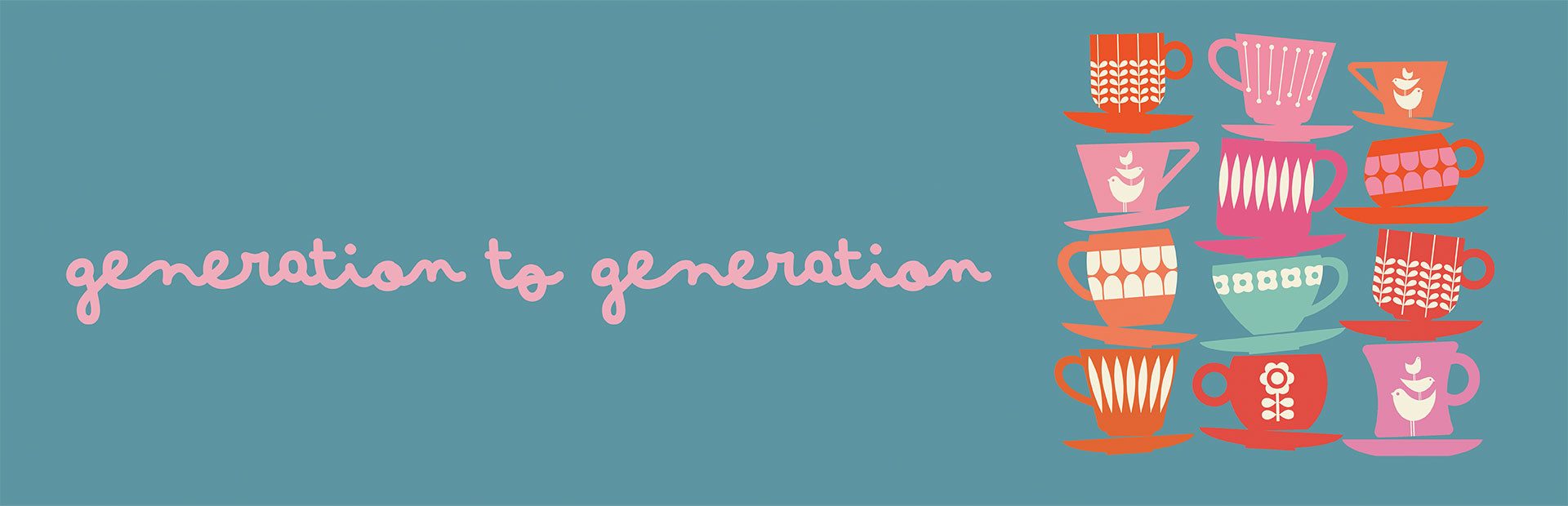 Generation to generation homepage banner sized for web