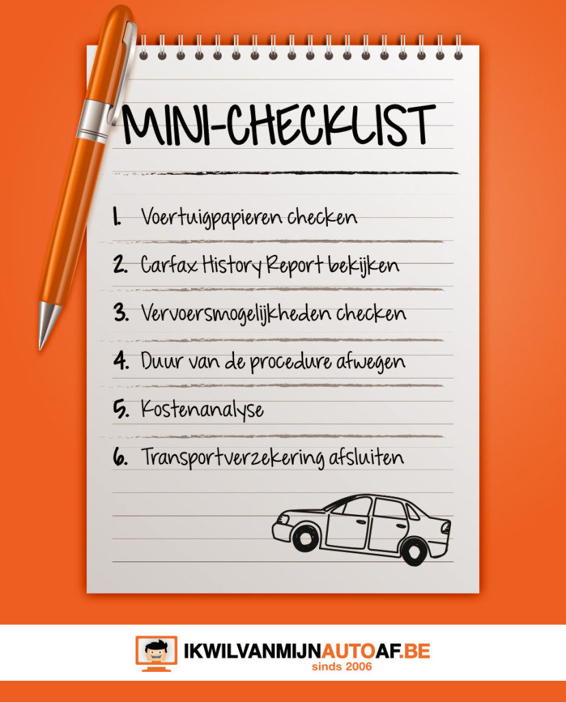 Checklist voor import