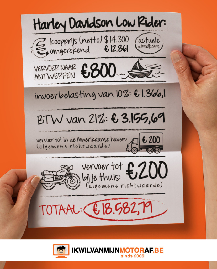 Kosten import motor uit de VS
