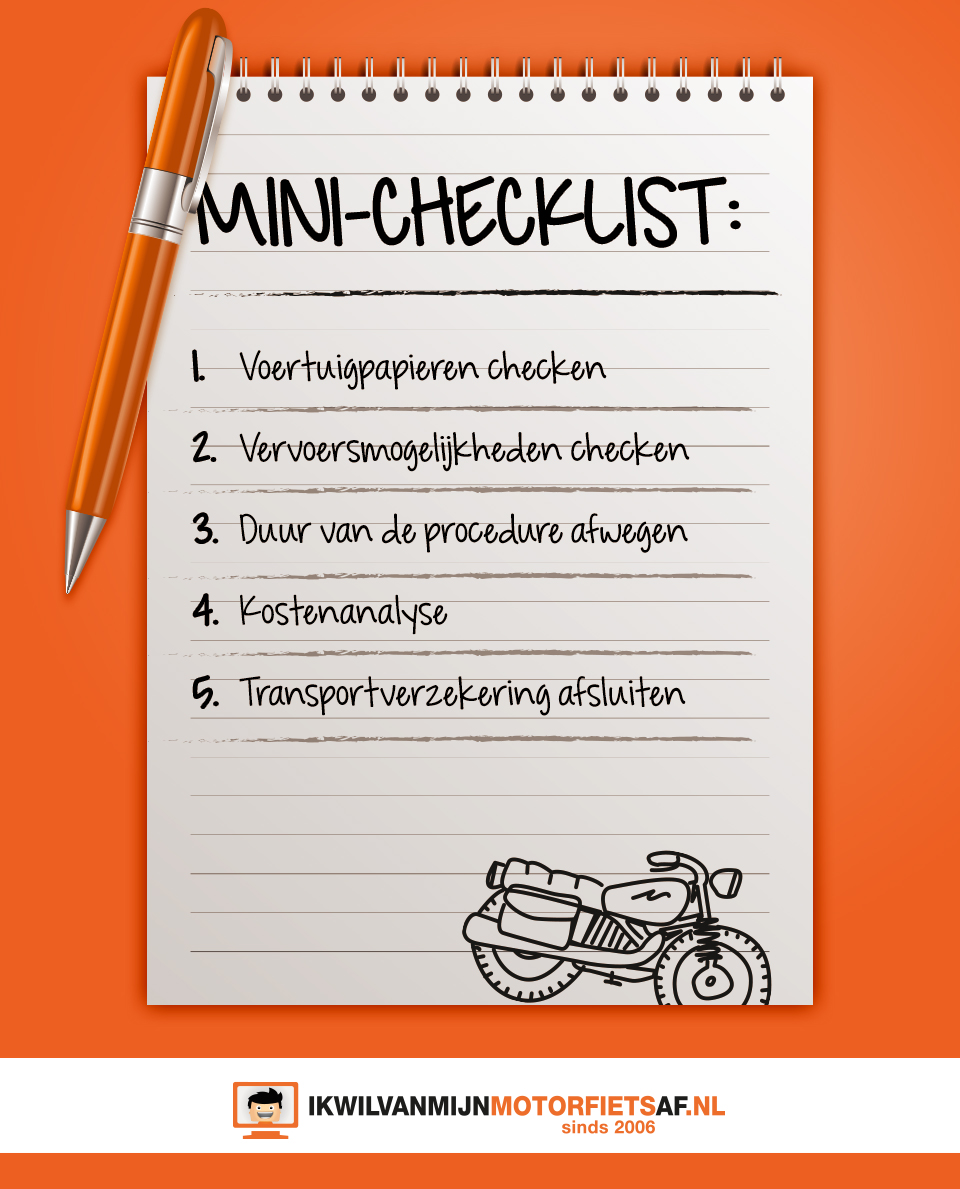 checklist motor import