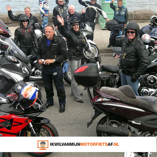 groep motorrijders