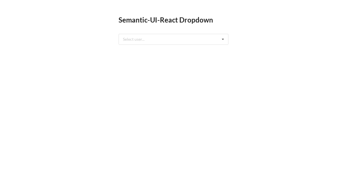 Semantic ui react dropdown codesandbox