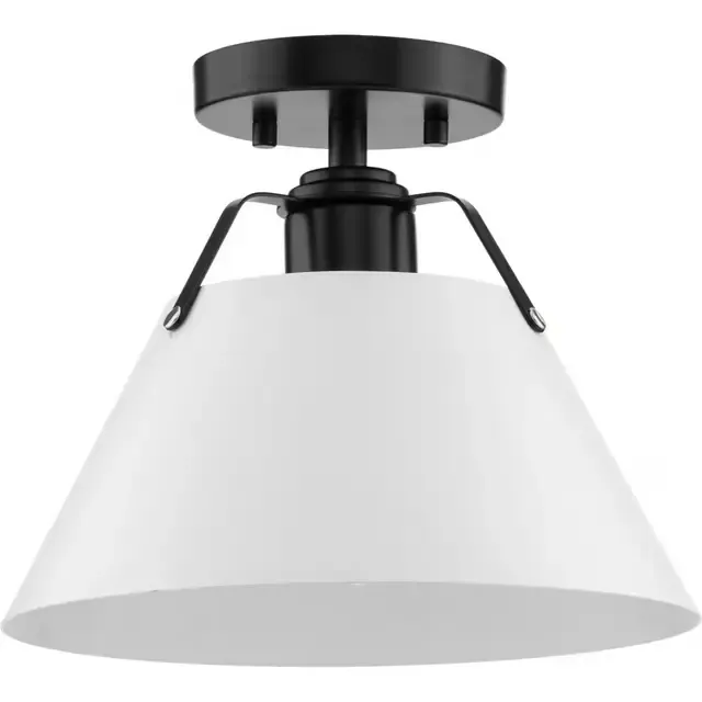 Avec Avery Semi Flush Mount in a modern living room