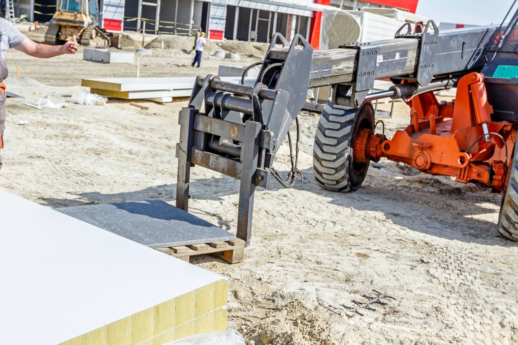 Telescopic handler in use - CPCS training at centres Nationwide