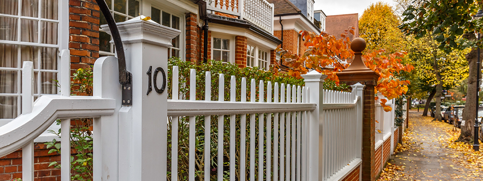 Row of dwellings (Houses) on a street