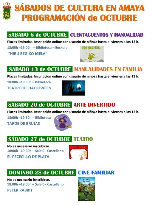 SAbados De Cultura En Amaya Octubre2018web