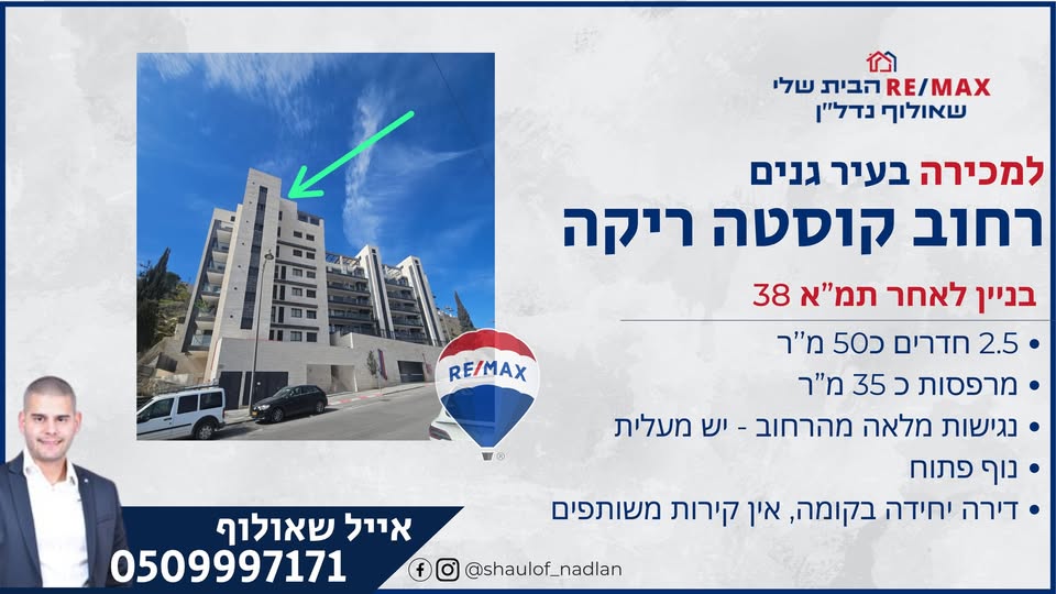רחוב קוסטה ריקה, עיר גנים, ירושלים