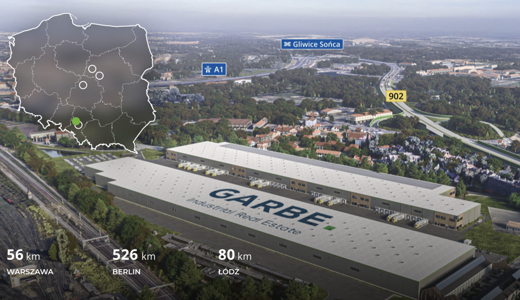 Magazyny do wynajęcia w Magazyny GARBE Park Gliwice II #1