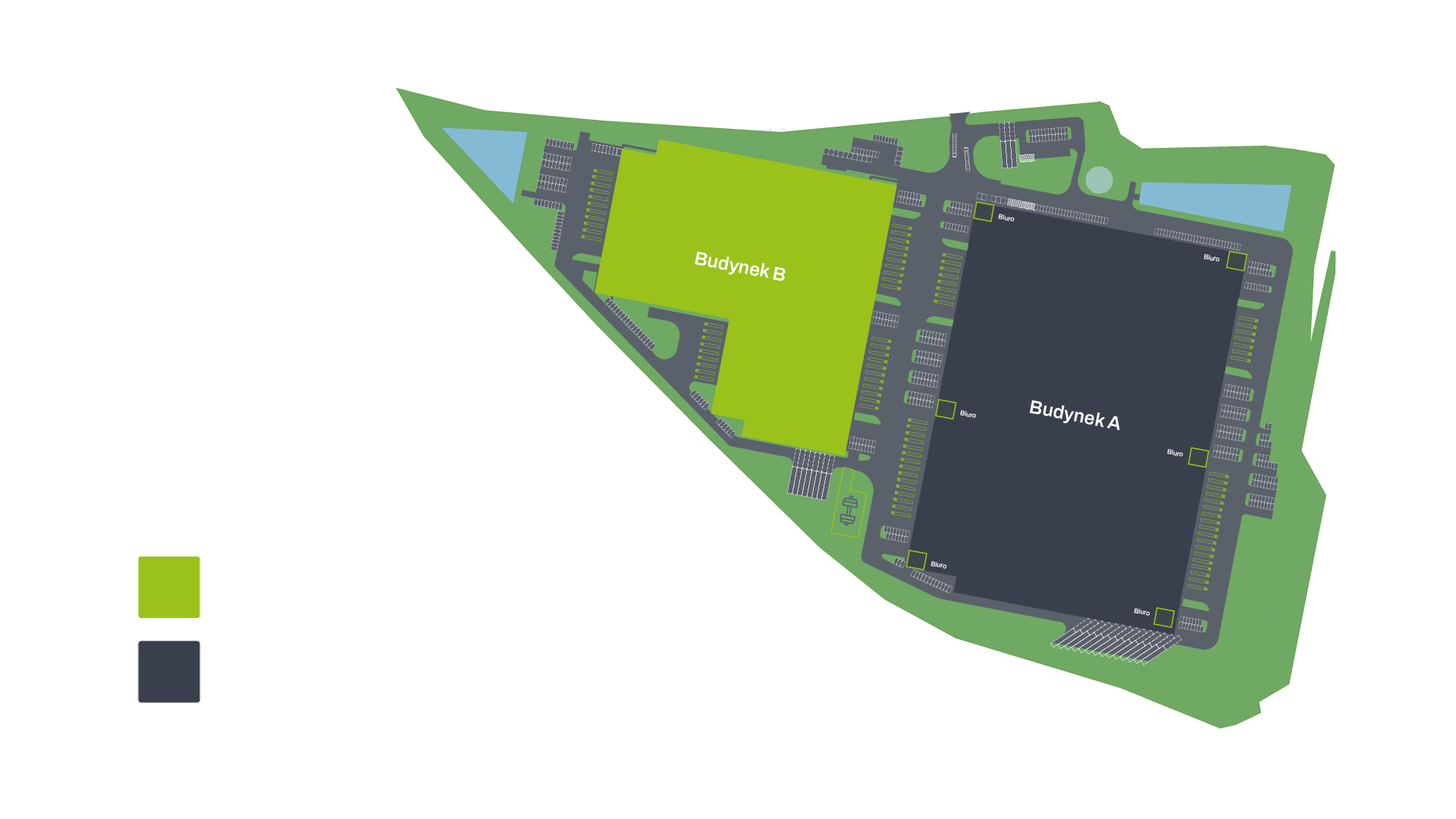 Warehouses for rent in Warehouses MDC2 PARK ŁÓDŹ SOUTH. Siteplan.