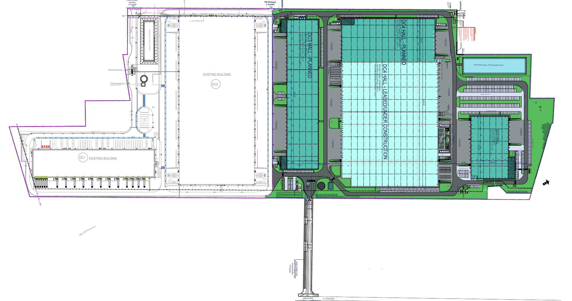 Magazyny Prologis Park Poznań III, Poznań - magazyny do wynajęcia. Siteplan.