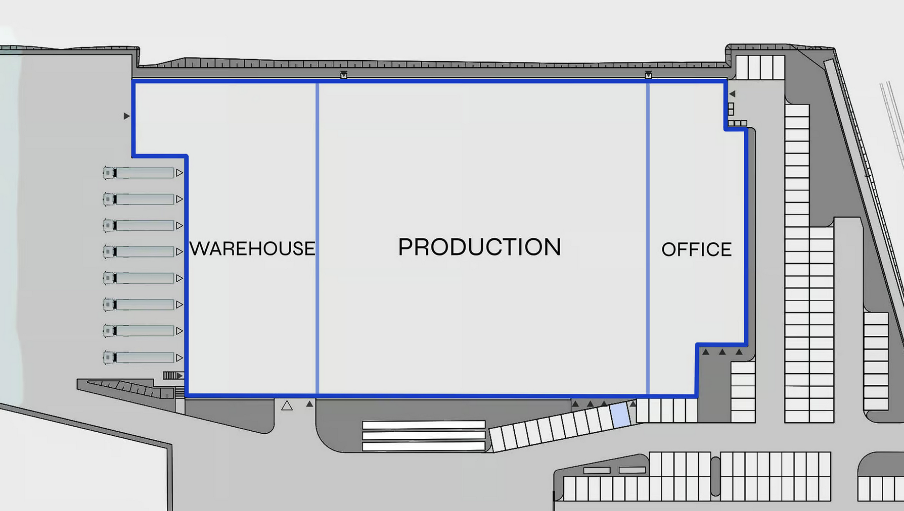 Warehouses for rent in Warehouses BTS Park Świebodzin III. Siteplan.