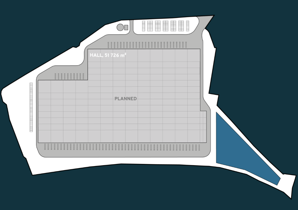 Warehouses Fortress Logistics Park Ruda Śląska, Górny Śląsk - warehouses for rent. Siteplan.