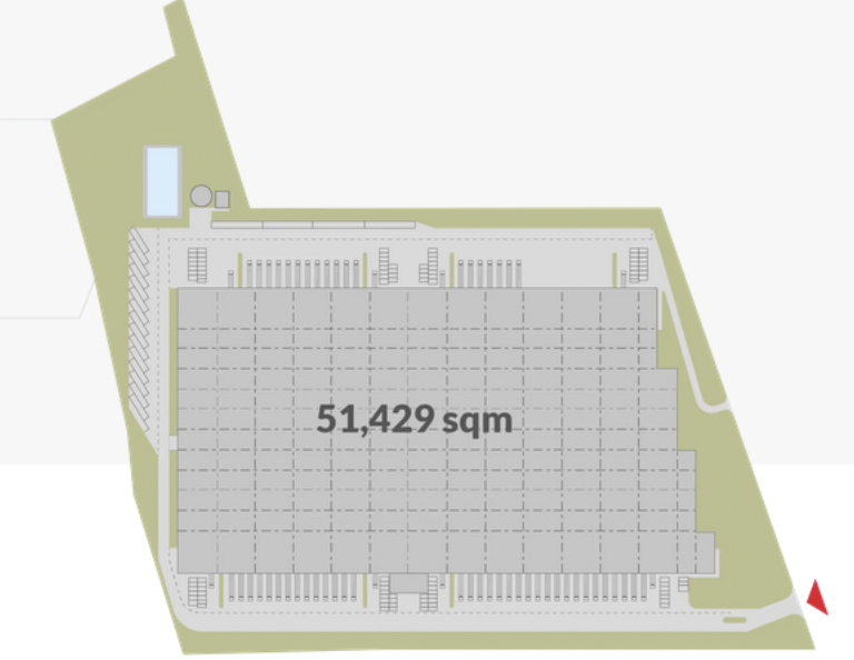 Sklady na prenájom v Sklady Park Mysłowice. Siteplan.